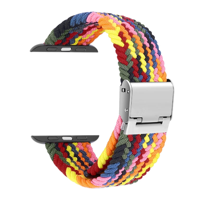 Lisslune | Braided + Stainless Steel Watch Band for Apple Watch Series 7 41mm / 6 & SE & 5 & 4 40mm / 3 & 2 & 1 38mm (Five Colors)