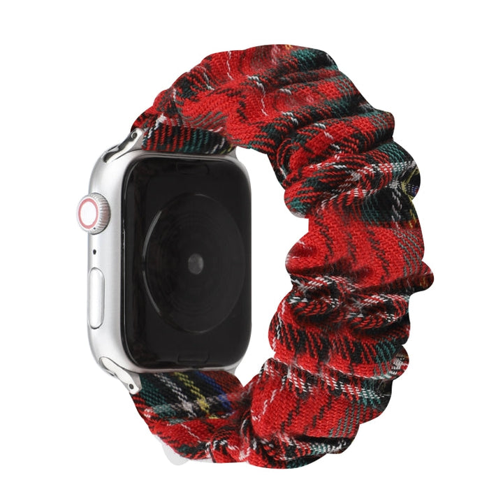 Lisslune | Polka Dot Headband Strap for Apple Watch Ultra 49mm & Watch Ultra 2 49mm / Series 9 & 8 & 7 45mm / SE 3 & SE 2 & 6 & SE & 5 & 4 44mm / 3 & 2 & 1 42mm (Red)