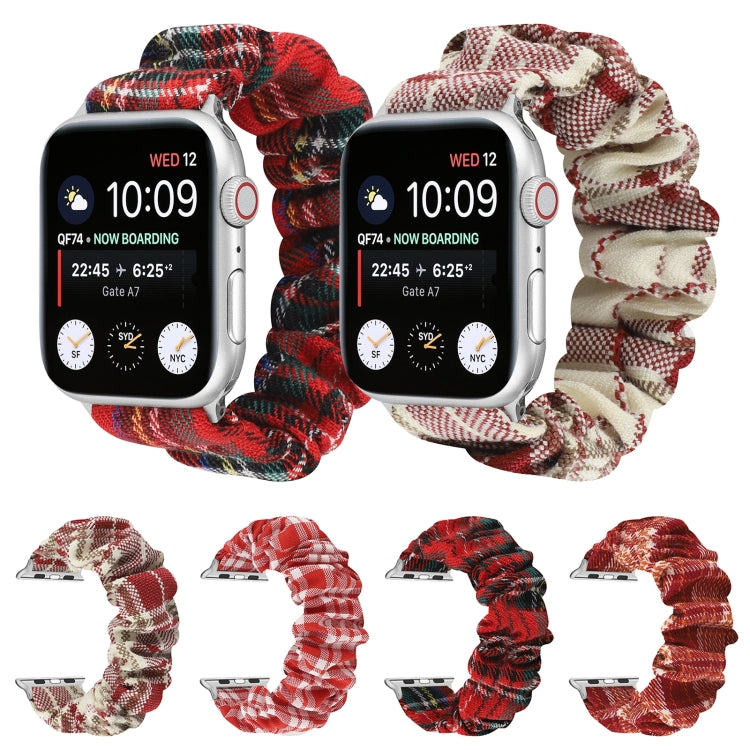 Lisslune | Certified Hair Tie Watch Band for Apple Watch Ultra 49mm & Watch Ultra 2 49mm / Series 9 & 8 & 7 45mm / SE 3 & SE 2 & 6 & SE & 5 & 4 44mm / 3 & 2 & 1 42mm (Orange)