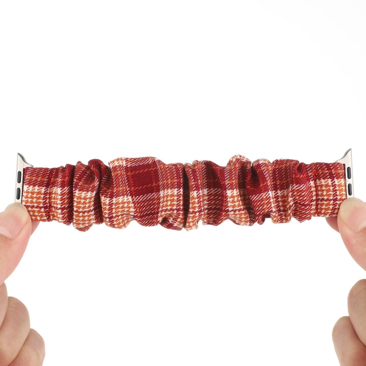 Lisslune | Knotted Hair Tie Watch Band for Apple Watch Series 9&8&7 41mm / SE 3&SE 2&6&SE&5&4 40mm / 3&2&1 38mm (Orange)