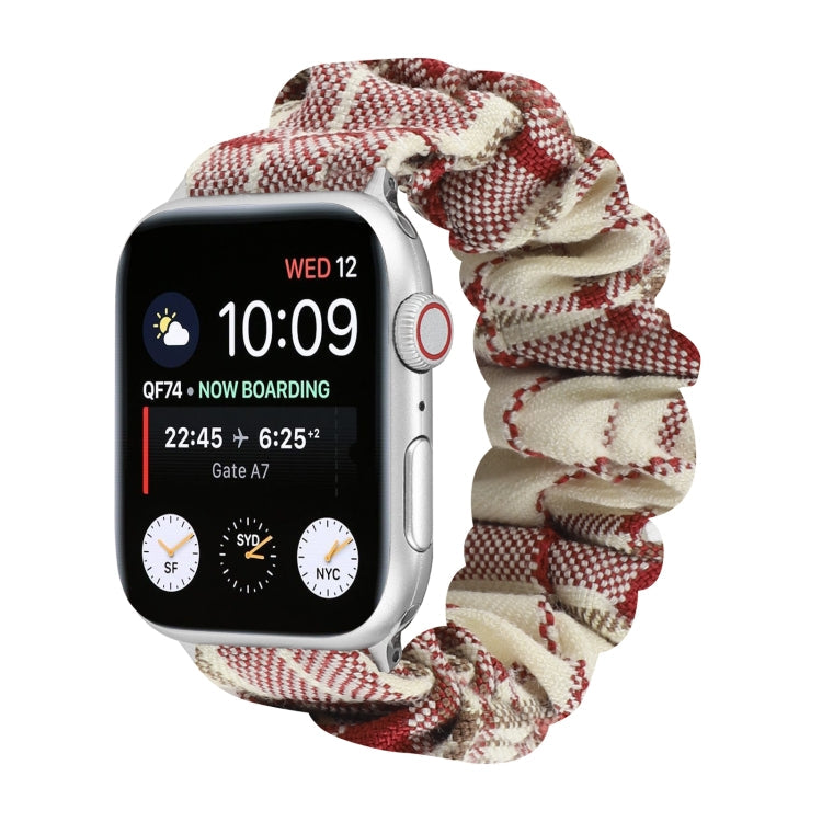 Lisslune | Knotted Hair Tie Watch Strap for Apple Watch Series 9&8&7 41mm / SE 3&SE 2&6&SE&5&4 40mm / 3&2&1 38mm (Apricot)