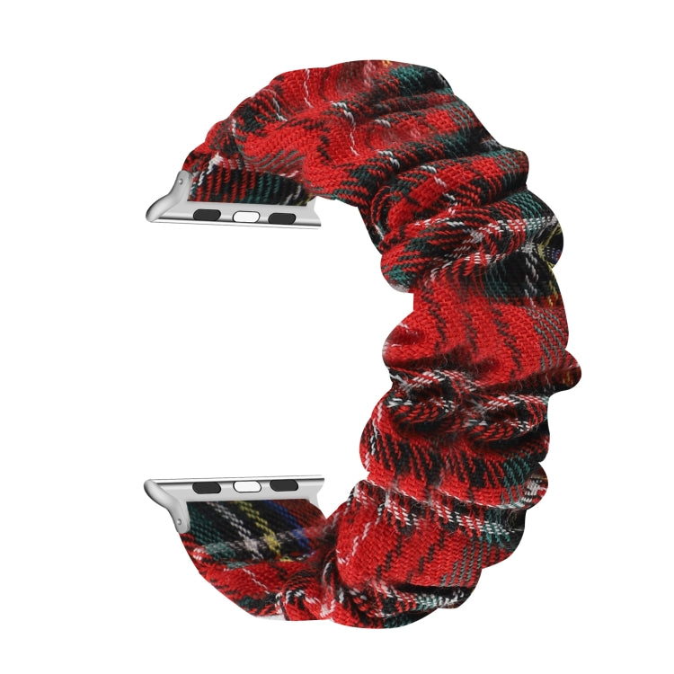 Lisslune | Knotted hair scarf watch band for Apple Watch Series 9&8&7 41mm / SE 3&SE 2&6&SE&5&4 40mm / 3&2&1 38mm (Red)