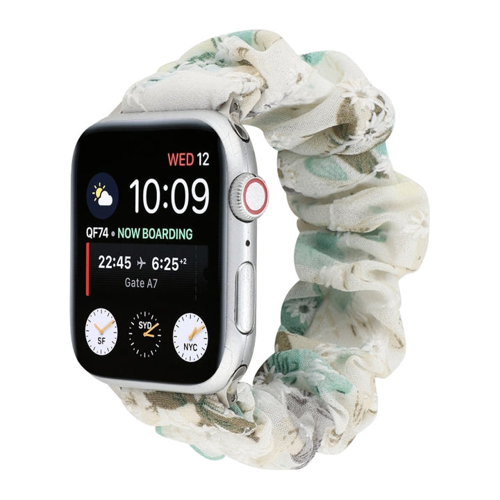 Lisslune | Fabric Hair Ring Watch Band for Apple Watch Series 9&8&7 41mm / SE 3&SE 2&6&SE&5&4 40mm / 3&2&1 38mm