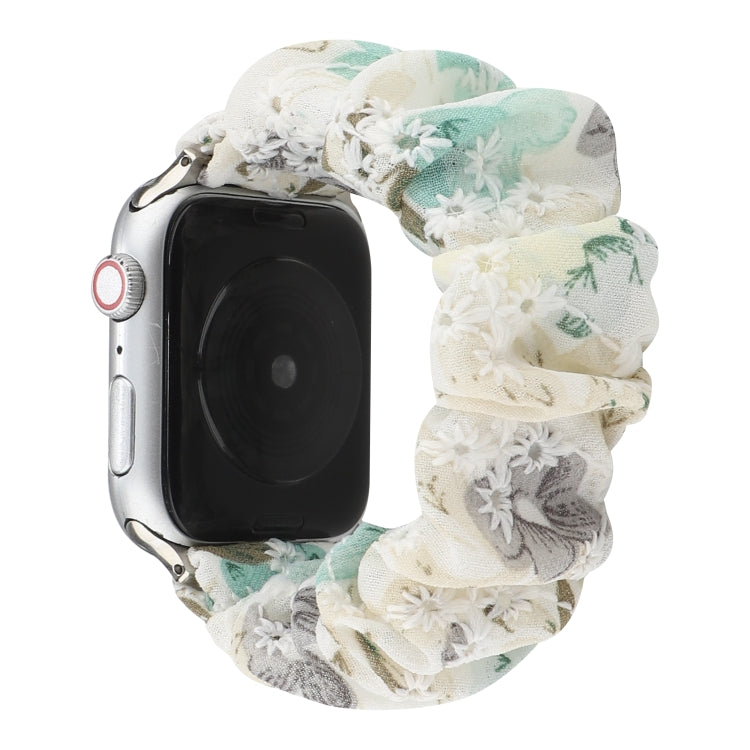 Lisslune | Fabric Hair Ring Watch Band for Apple Watch Series 9&8&7 41mm / SE 3&SE 2&6&SE&5&4 40mm / 3&2&1 38mm