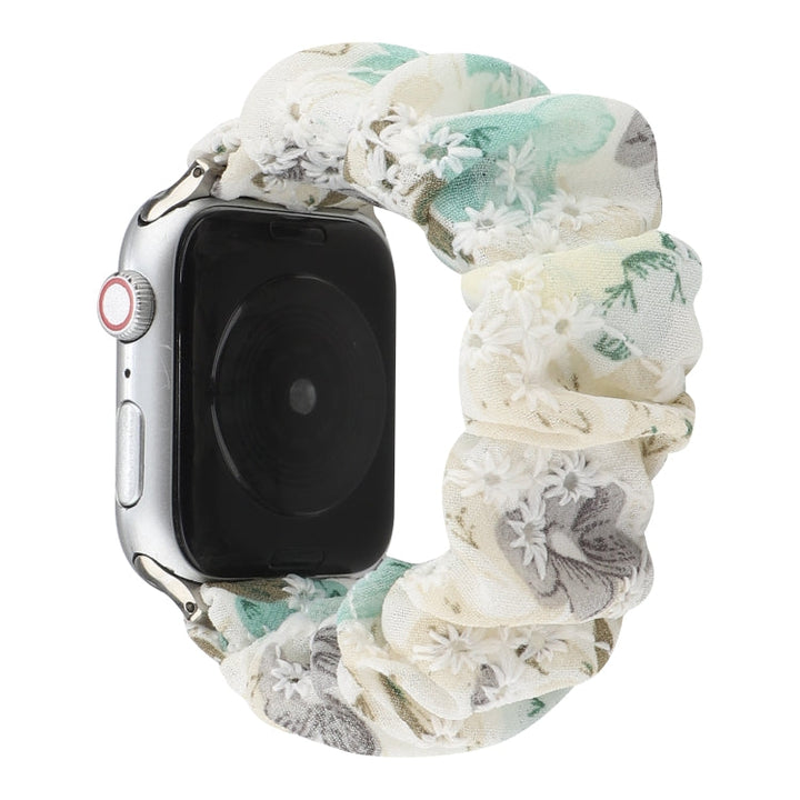 Lisslune | Fabric Hair Ring Watch Band for Apple Watch Series 9&8&7 41mm / SE 3&SE 2&6&SE&5&4 40mm / 3&2&1 38mm