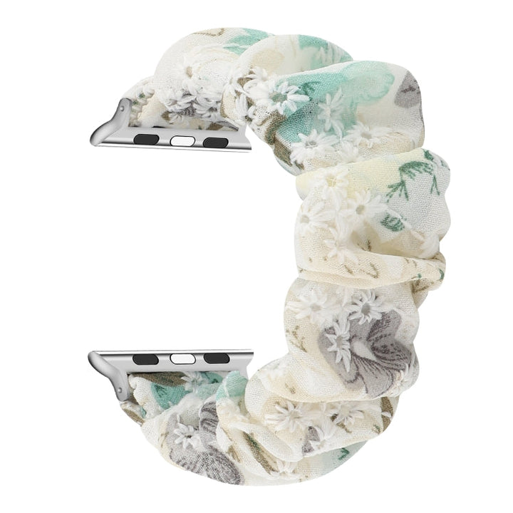 Lisslune | Fabric Hair Ring Watch Band for Apple Watch Series 9&8&7 41mm / SE 3&SE 2&6&SE&5&4 40mm / 3&2&1 38mm