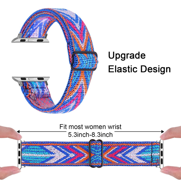 Lisslune | Elastic Band for the Apple Watch Series 7 45mm / 6 & SE & 5 & 4 44mm / 3 & 2 & 1 42mm(02)