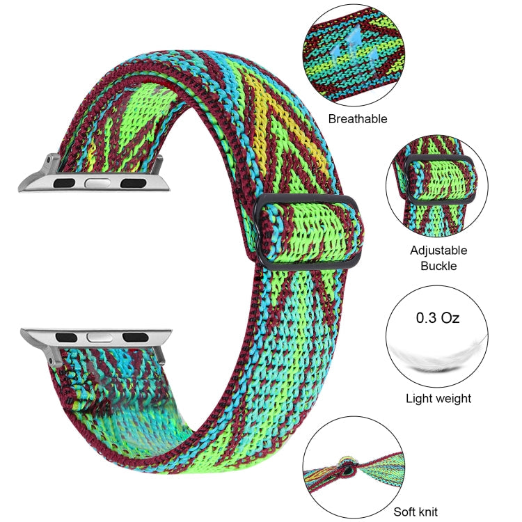 Lisslune | Elastic Watch Band for Apple Watch Series 7 45mm / 6 & SE & 5 & 4 44mm / 3 & 2 & 1 42mm(03)