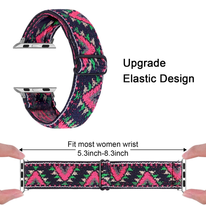 Lisslune | Elastic Bracelet for Apple Watch Series 7 45mm / 6 & SE & 5 & 4 44mm / 3 & 2 & 1 42mm(08)