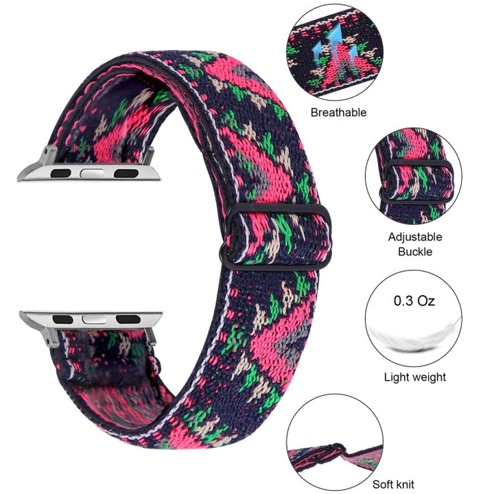 Lisslune | Elastic Bracelet for Apple Watch Series 7 45mm / 6 & SE & 5 & 4 44mm / 3 & 2 & 1 42mm(08)