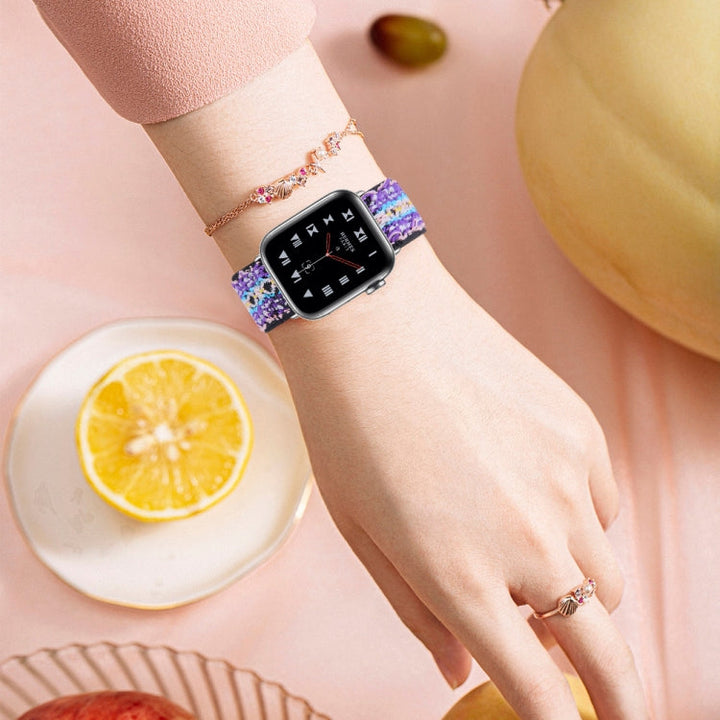 Lisslune | Elastic Watch Band for Apple Watch Series 7 45mm / 6 & SE & 5 & 4 44mm / 3 & 2 & 1 42mm(13)