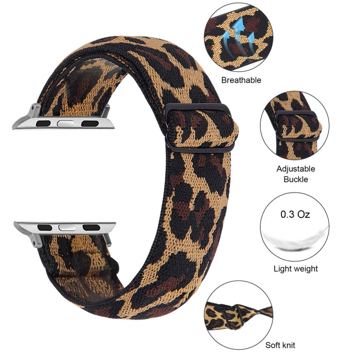 Lisslune | Elastic watch strap for Apple Watch Series 7 45mm / 6 & SE & 5 & 4 44mm / 3 & 2 & 1 42mm(16)