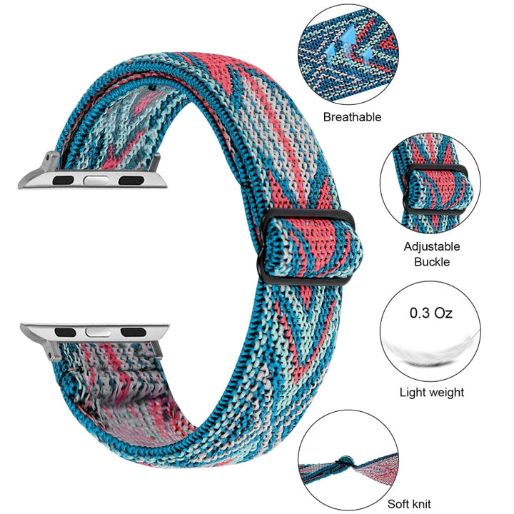 Lisslune | Elastic band for Apple Watch Series 7 41mm / 6 & SE & 5 & 4 40mm / 3 & 2 & 1 38mm(01)