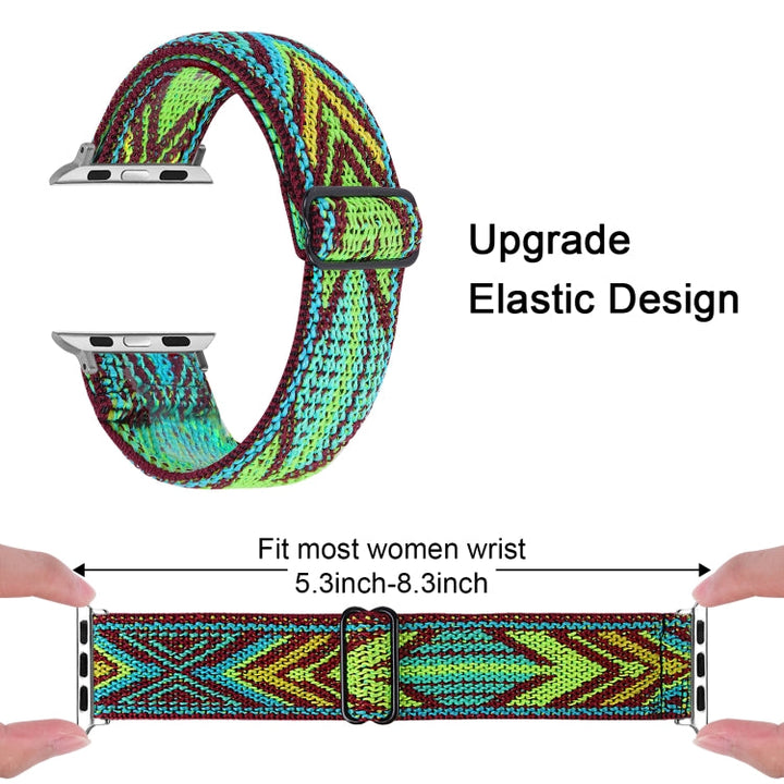 Lisslune | Elastic Band for Apple Watch Series 7 41mm / 6 & SE & 5 & 4 40mm / 3 & 2 & 1 38mm(03)
