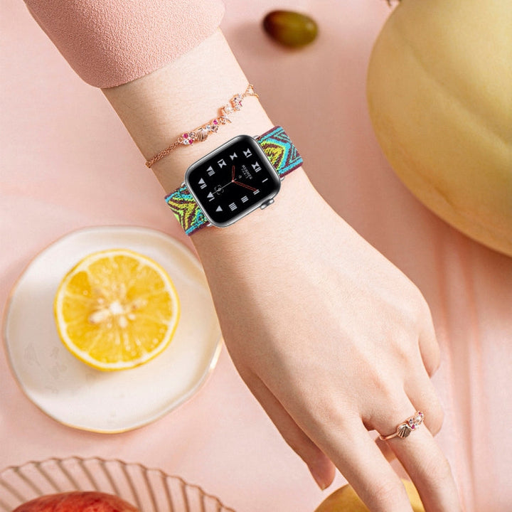 Lisslune | Elastic Band for Apple Watch Series 7 41mm / 6 & SE & 5 & 4 40mm / 3 & 2 & 1 38mm(03)