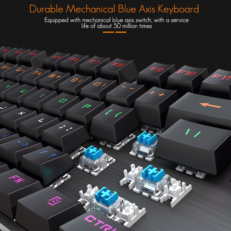 Lisslune | iMICE MK-X80 104 Keys Mechanical Blue Switch Backlit Wired Gaming Keyboard