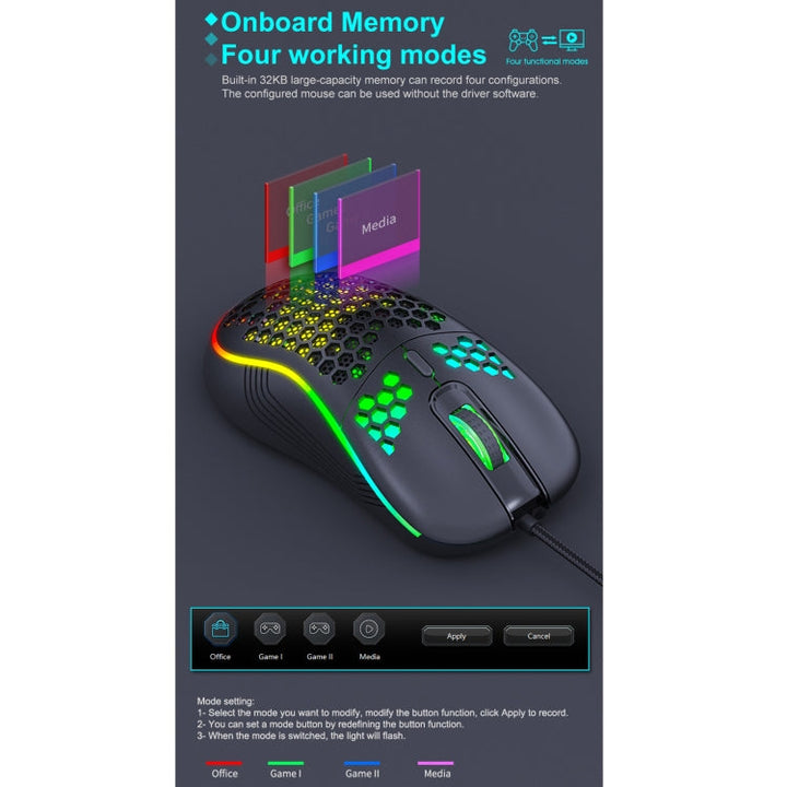 Lisslune | iMICE T98 RGB Lighting Gaming Wired Mouse