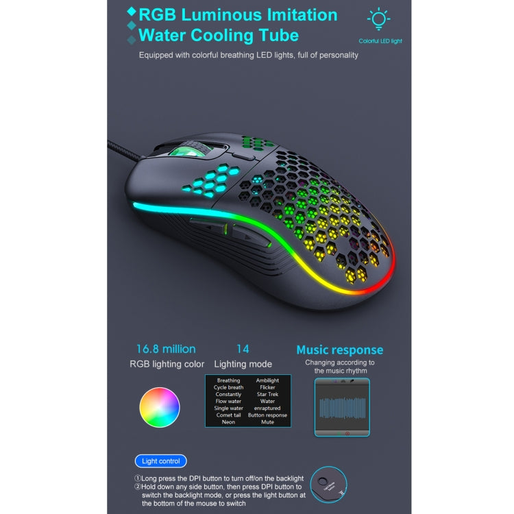 Lisslune | iMICE T98 RGB Lighting Gaming Wired Mouse