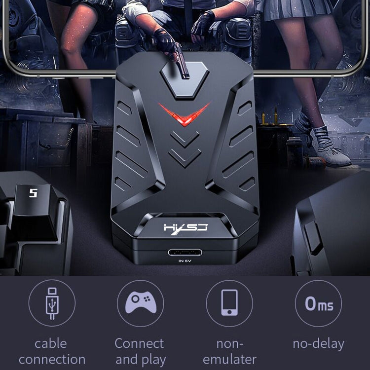 Lisslune | HXSJ P8+V100+A883 Keyboard Mouse Converter + One-Handed Keyboard + Programmable Gaming Mouse Set