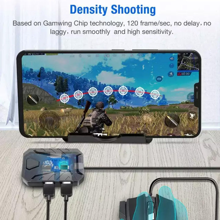 Lisslune | HXSJ V100+J900+P8 One-Hand Keyboard + Programmable Gaming Mouse + Keyboard-Mouse Converter Set