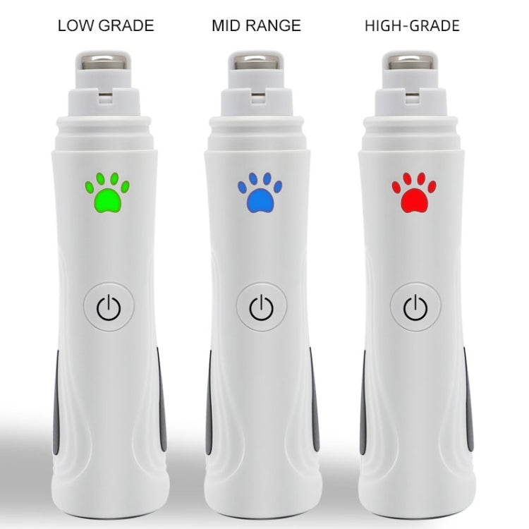 RC-306 Pet Nail Grinder USB Automatic Manicure (White)