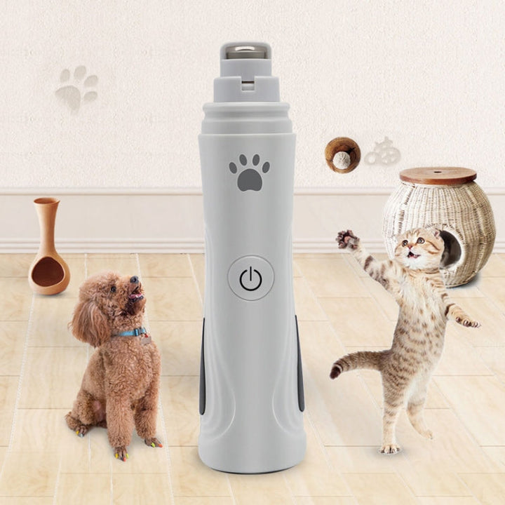 RC-306 Pet Nail Grinder USB Automatic Manicure (White)