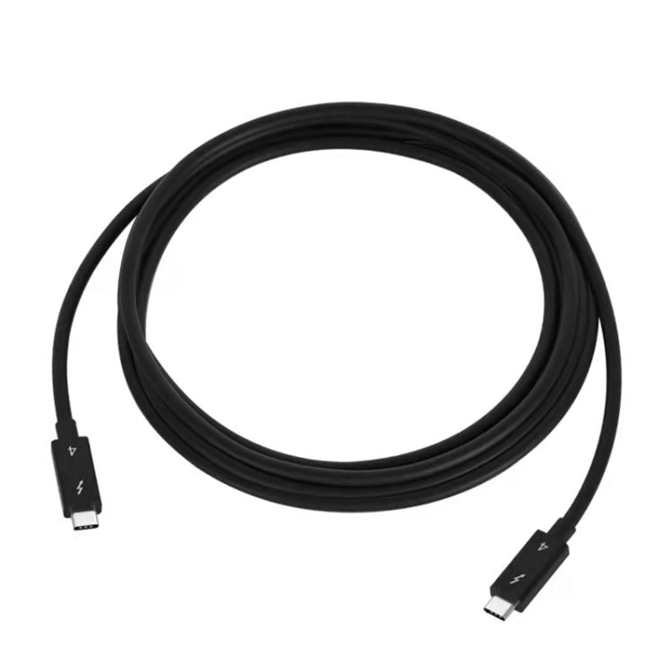 Lisslune | USB-C / Type-C Plug to USB-C / Type-C Plug Multi-Function Transfer Cable for Thunderbolt 4, Cable Length: 0.8 m (Black)