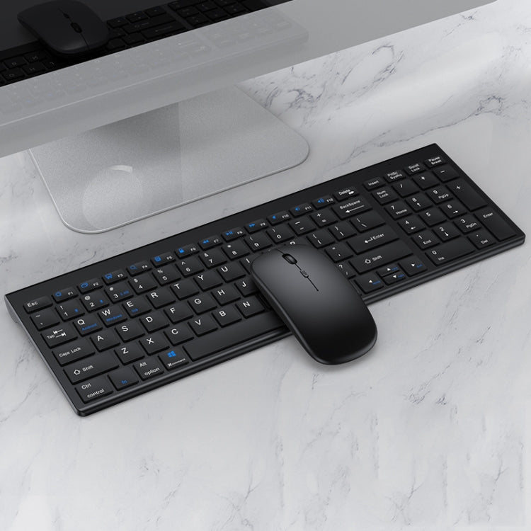 Lisslune | 109 Three-Mode Wireless Bluetooth Keyboard Mouse Set (Black)