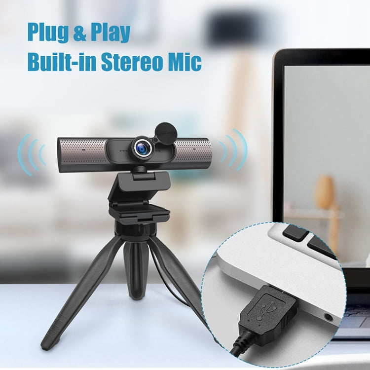 Lisslune | HY33 1080P HD USB Computer Webcam, Type: without speaker (Black)