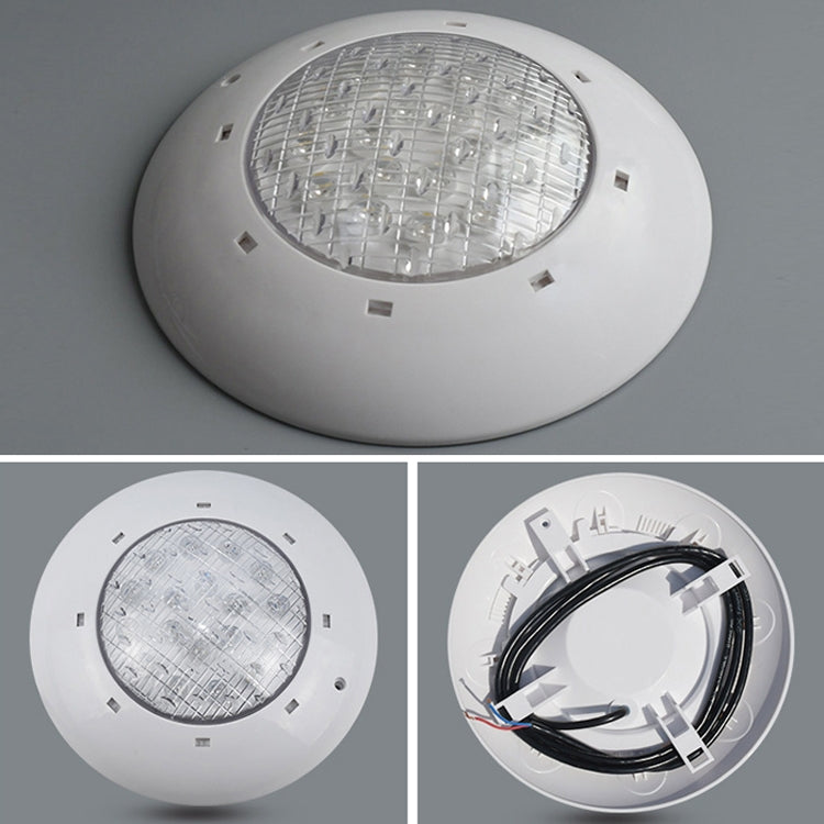 Lisslune | 18x3W ABS plastic pool wall lamp underwater light (White)