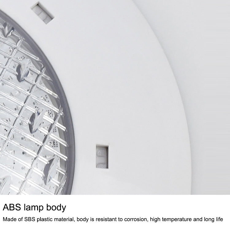Lisslune | 18x3W ABS plastic pool wall lamp underwater light (White)