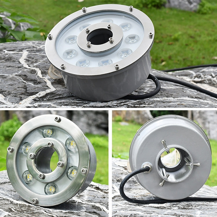 Lisslune | 6W Landscape Color Changing Ring LED Aluminum Alloy Underwater Fountain Light (Color Changing)