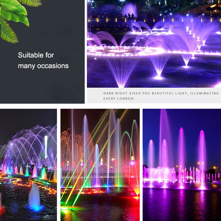 Lisslune | 6W Landscape Color Changing Ring LED Aluminum Alloy Underwater Fountain Light (Color Changing)