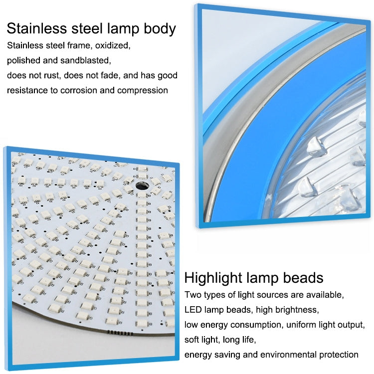 Lisslune | 15W LED Stainless Steel Wall Mounted Pool Lighting Landscape Underwater Light (Colored Light + Remote Control)