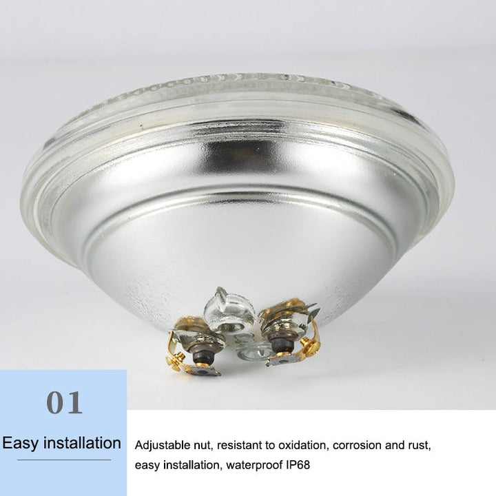 Lisslune | 18W LED Recessed Pool Light Underwater Light Source (Warm White Light)