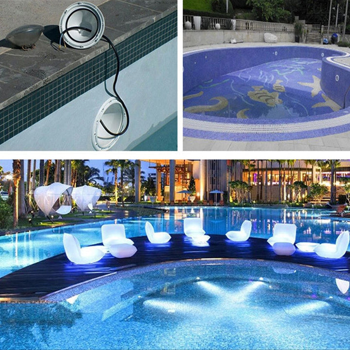 Lisslune | 18W LED Recessed Pool Light Underwater Light Source (Warm White Light)