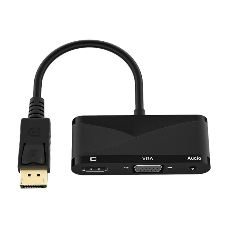 Lisslune | D45 3 in 1 DP to HDMI + VGA + 3.5 Audio Converter Cable (Black)