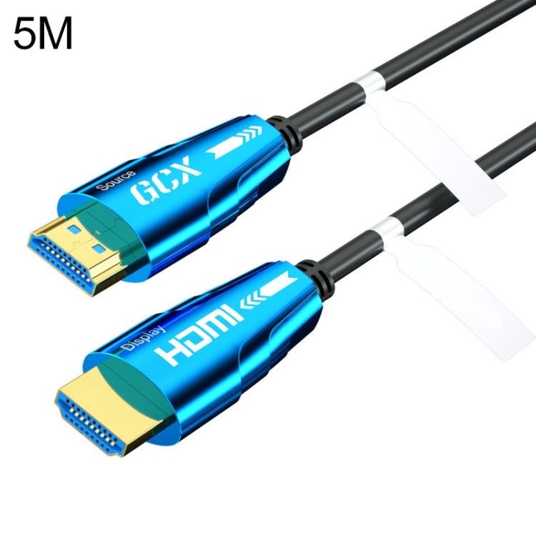 Lisslune | HDMI 2.0 plug to HDMI 2.0 plug 4K HD Active Optical Cable, Cable length: 5m