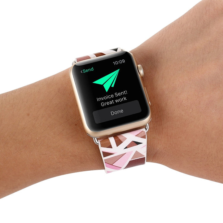 Lisslune | For Apple Watch Series 9&8&7 41mm / SE 3&SE 2&6&SE&5&4 40mm / 3&2&1 38mm Fashion Bracelet (Red)
