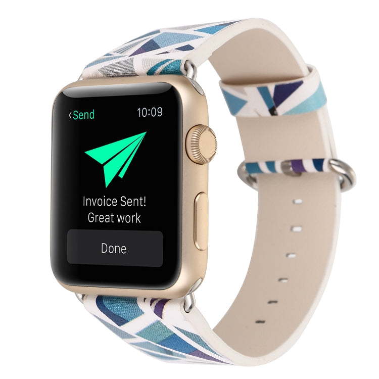 Lisslune | For Apple Watch Series 9&8&7 41mm / SE 3&SE 2&6&SE&5&4 40mm / 3&2&1 38mm Fashion Strap Watch Band (Blue)