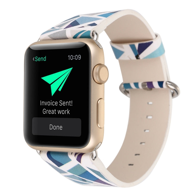 Lisslune | For Apple Watch Series 9&8&7 41mm / SE 3&SE 2&6&SE&5&4 40mm / 3&2&1 38mm Fashion Strap Watch Band (Blue)