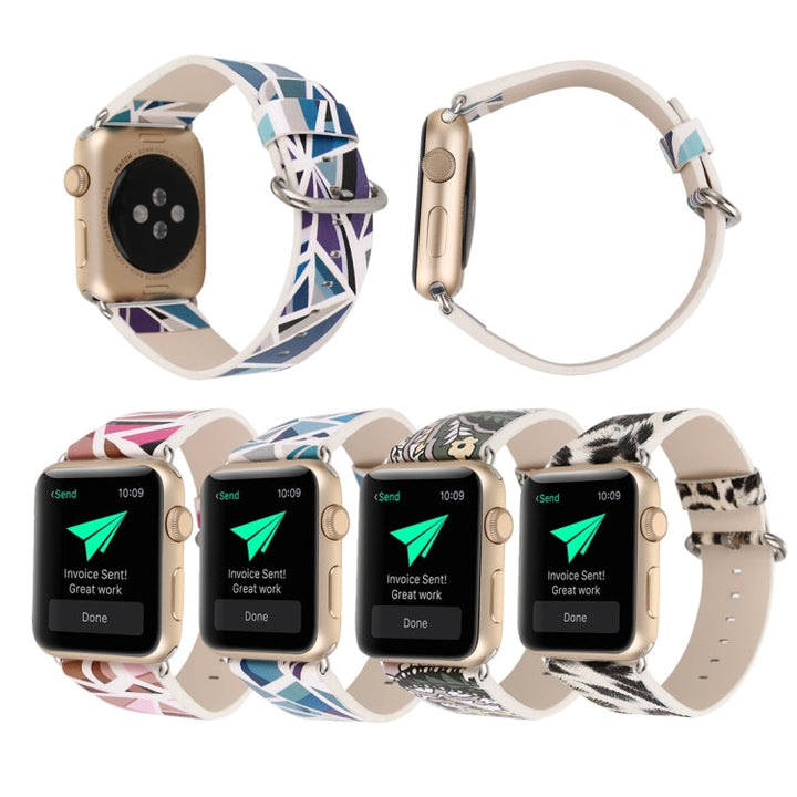 Lisslune | For Apple Watch Series 9&8&7 41mm / SE 3&SE 2&6&SE&5&4 40mm / 3&2&1 38mm Fashion Bracelet (Red)