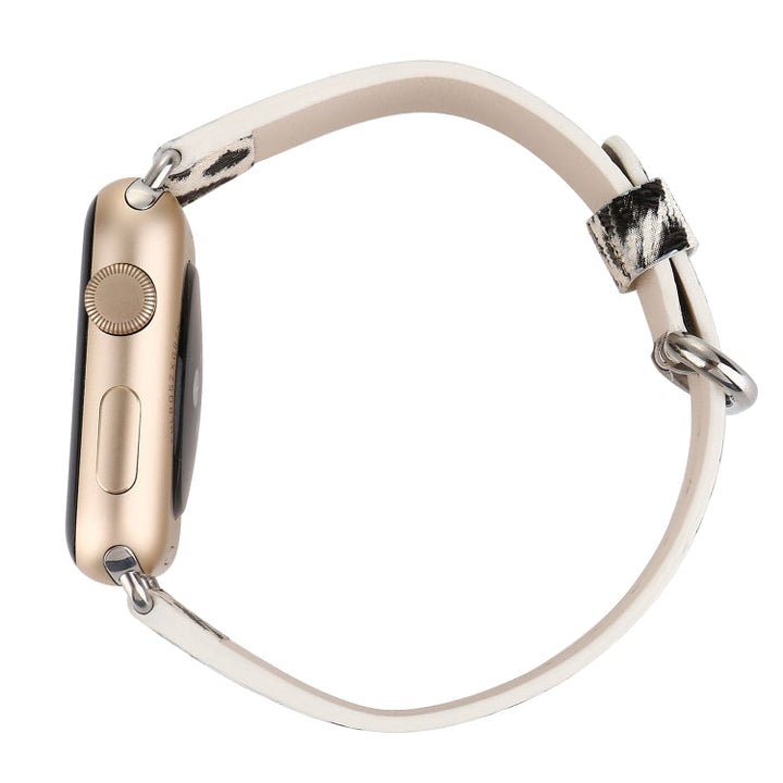 Lisslune | For Apple Watch Ultra 49mm & Watch Ultra 2 49mm / Series 9 & 8 & 7 45mm / SE 3 & SE 2 & 6 & SE & 5 & 4 44mm / 3 & 2 & 1 42mm Fashion Bracelet Watch Band (Leopard Print)