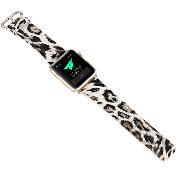 Lisslune | For Apple Watch Ultra 49mm & Watch Ultra 2 49mm / Series 9 & 8 & 7 45mm / SE 3 & SE 2 & 6 & SE & 5 & 4 44mm / 3 & 2 & 1 42mm Fashion Bracelet Watch Band (Leopard Print)