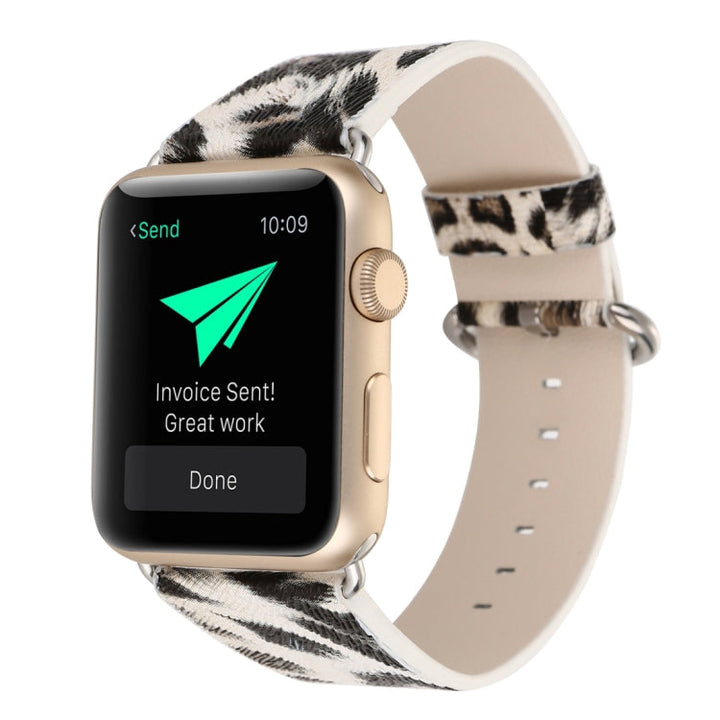 Lisslune | For Apple Watch Ultra 49mm & Watch Ultra 2 49mm / Series 9 & 8 & 7 45mm / SE 3 & SE 2 & 6 & SE & 5 & 4 44mm / 3 & 2 & 1 42mm Fashion Bracelet Watch Band (Leopard Print)