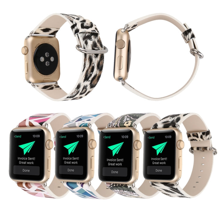 Lisslune | For Apple Watch Ultra 49mm & Watch Ultra 2 49mm / Series 9 & 8 & 7 45mm / SE 3 & SE 2 & 6 & SE & 5 & 4 44mm / 3 & 2 & 1 42mm Fashion Bracelet Watch Band (Leopard Print)
