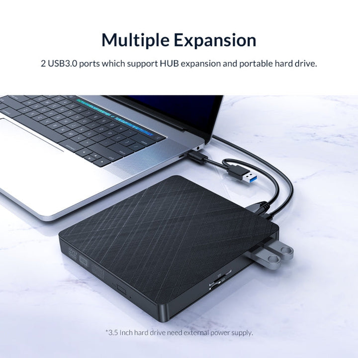 Lisslune | ORICO XD010 External Optical Drive Expansion (Black)