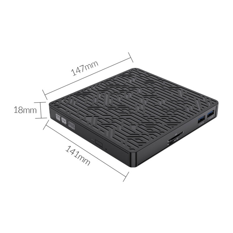 Lisslune | ORICO XD008 External DVD Drive Expansion (Black)