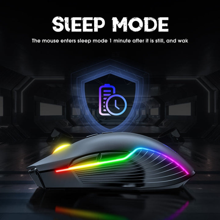 Lisslune | ONIKUMA CW905 2.4G RGB Lighting Wireless Mouse (Black)