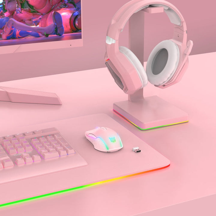 Lisslune | ONIKUMA CW905 2.4G RGB Lighting Wireless Mouse (Pink)